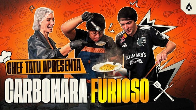 Tatu chef de cozinha do CBLOL: Carbonara da FURIA
